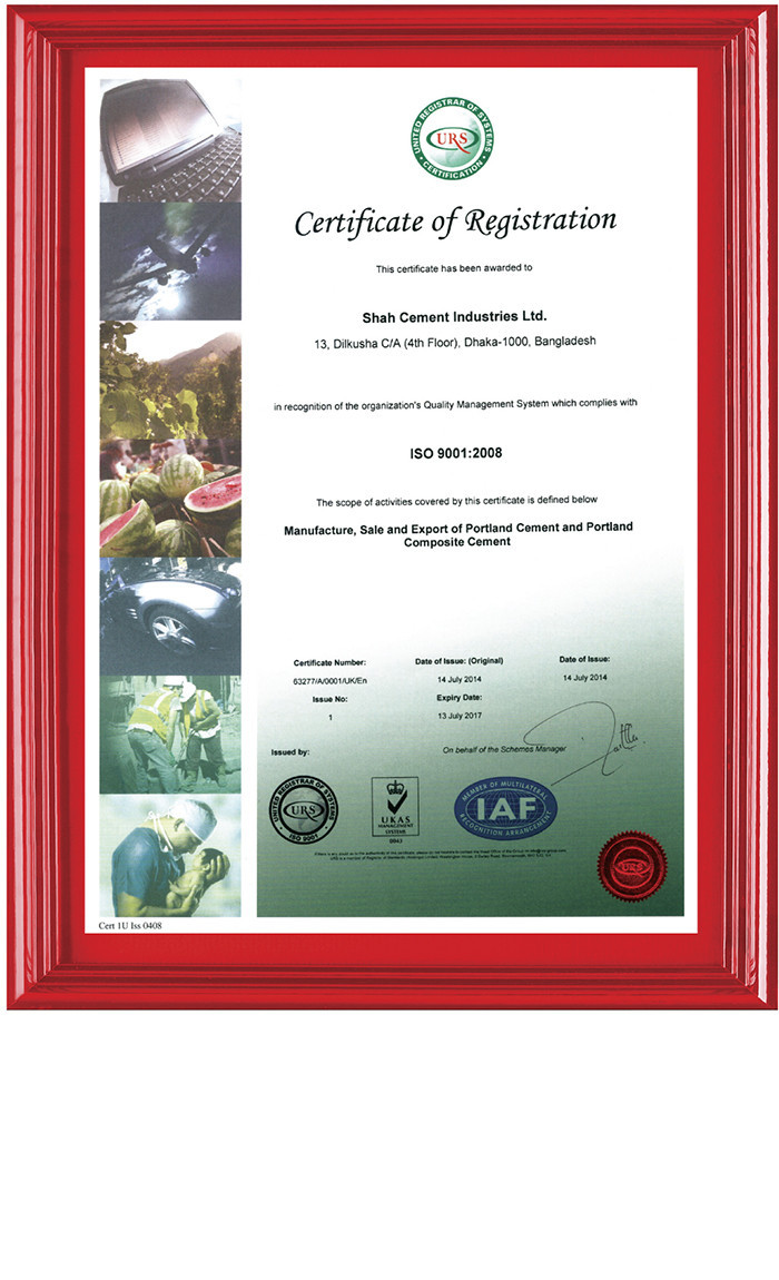 ISO 9001 Quality Management Certificate